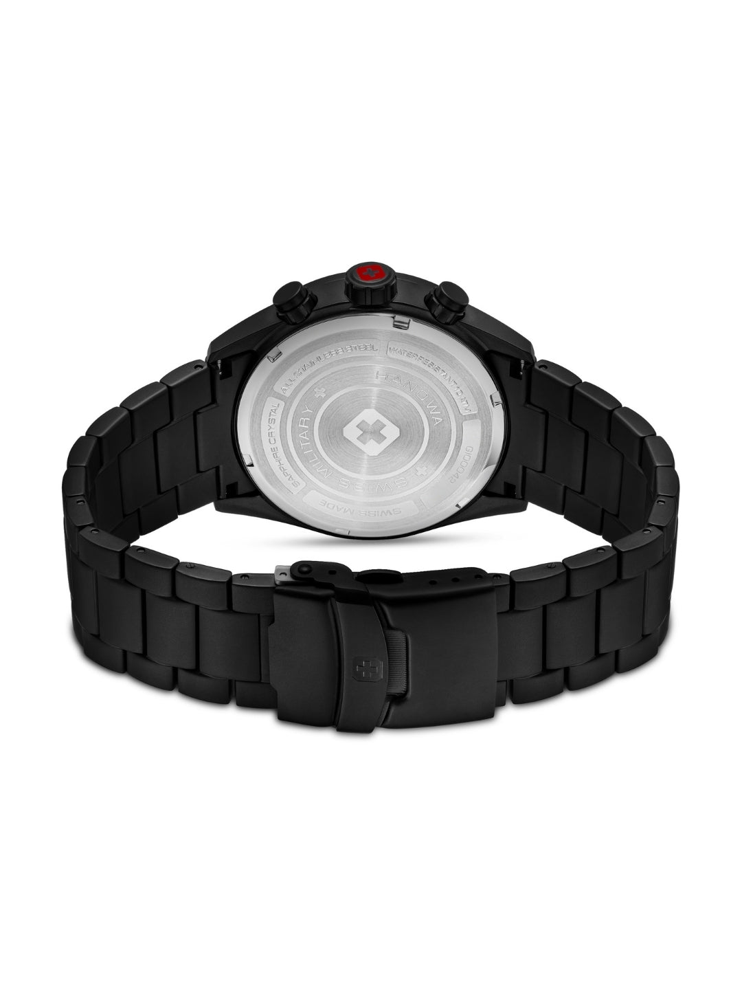 Swiss Military Hanowa Navalus Pro Chrono Stealth Black Dial Chronograph Swiss Made Watch For Mens-SMWGI0004230