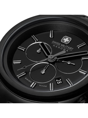 Swiss Military Hanowa Navalus Pro Chrono Stealth Black Dial Chronograph Swiss Made Watch For Mens-SMWGI0004230
