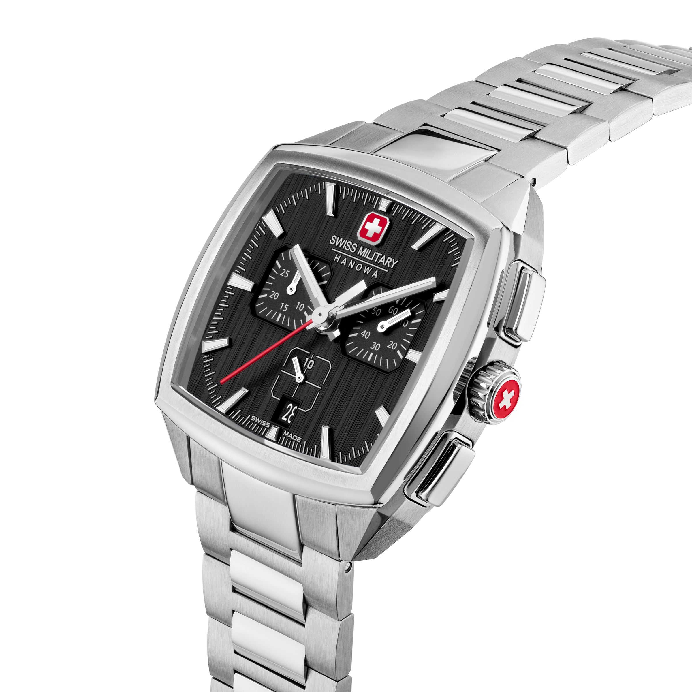 Swiss Military Hanowa SMWGI0004301  - Swiss Made Square Dial Black Chronograph - Watch for men