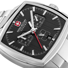 Swiss Military Hanowa SMWGI0004301  - Swiss Made Square Dial Black Chronograph - Watch for men