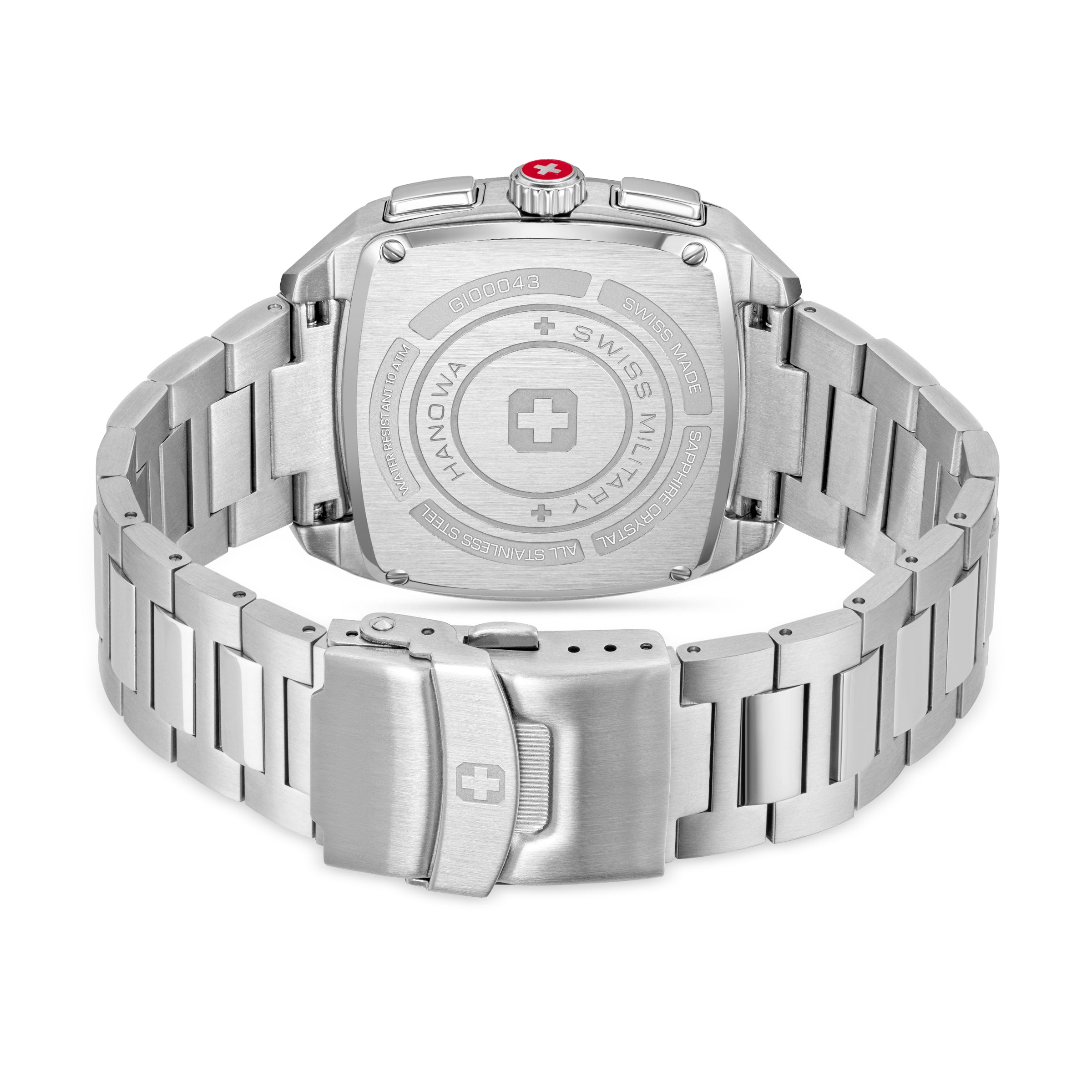 Swiss Military Hanowa SMWGI0004301  - Swiss Made Square Dial Black Chronograph - Watch for men