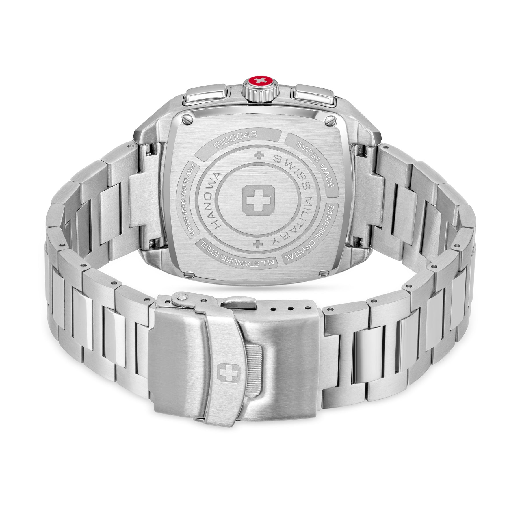 Swiss Military Hanowa SMWGI0004301  - Swiss Made Square Dial Black Chronograph - Watch for men