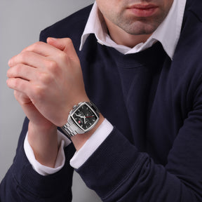 Swiss Military Hanowa SMWGI0004301  - Swiss Made Square Dial Black Chronograph - Watch for men