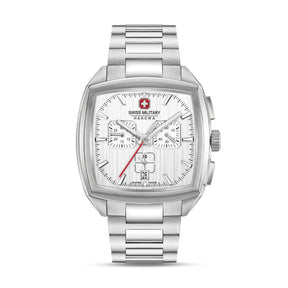 Swiss Military Hanowa SMWGI0004303  - Swiss Made Square Dial Silver Chronograph - Watch for men