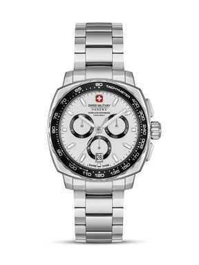 Swiss Military Hanowa SPEEDWELL White Round Dial Chronograph Swiss Made Watch For Mens-SMWGI0006801