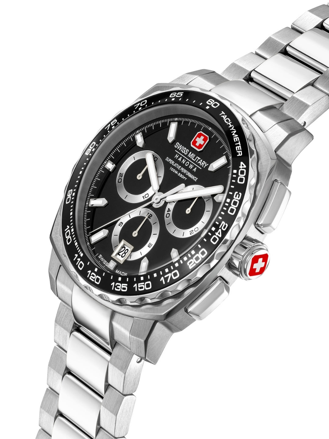 Swiss Military Hanowa SPEEDWELL Blue Round Dial Chronograph Swiss Made Watch For Mens-SMWGI0006802