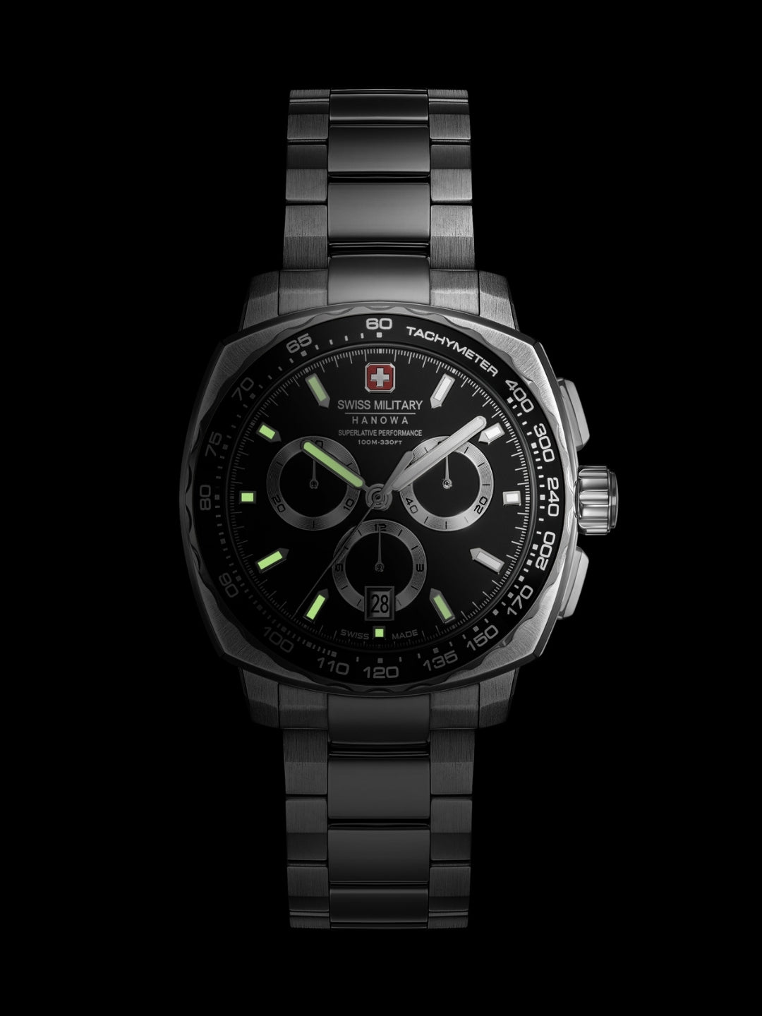 Swiss Military Hanowa SPEEDWELL Blue Round Dial Chronograph Swiss Made Watch For Mens-SMWGI0006802