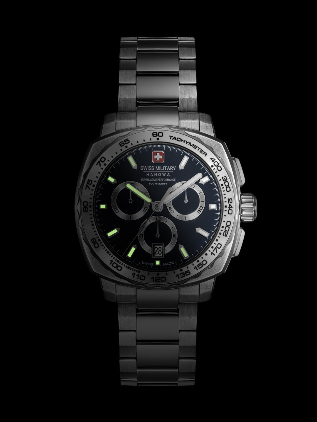 Swiss Military Hanowa SPEEDWELL Blue Round Dial Chronograph Swiss Made Watch For Mens-SMWGI0006803