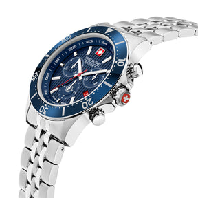 Swiss Military Hanowa SMWGI2100703 - Flagship X Chrono Swiss Made Blue Watch For Men