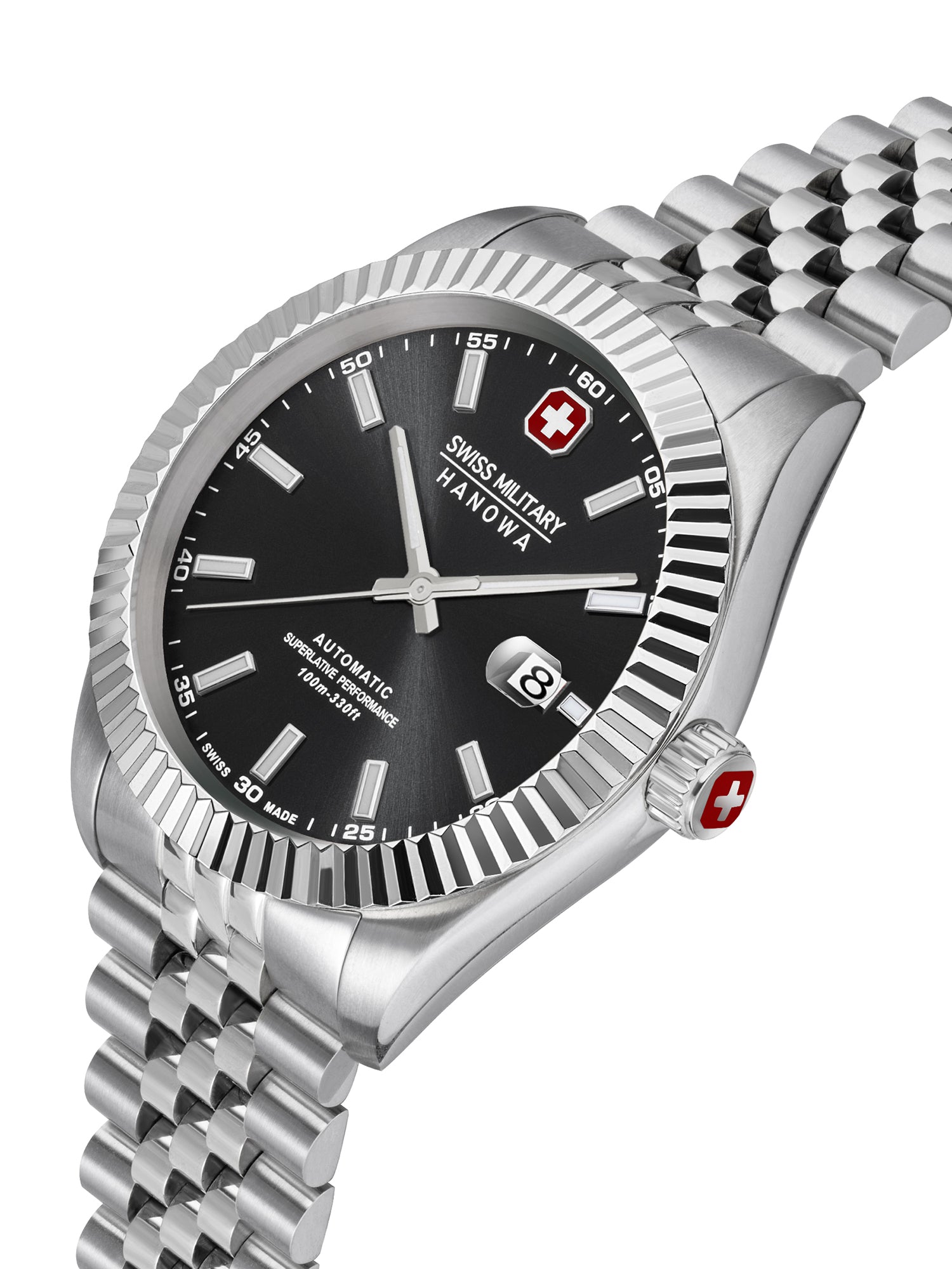 SWISS MILITARY HANOWA DILIGENTER BLACK ROUND DIAL ANALOG WATCH FOR Men's SMWGL0002101