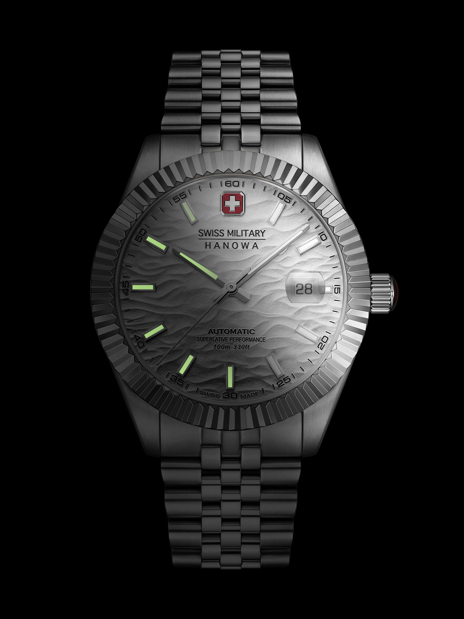 Swiss Military Hanowa SMWGL0005402 MASTER DILIGENTER - Swiss Made Round Silver Automatic - Watch for men