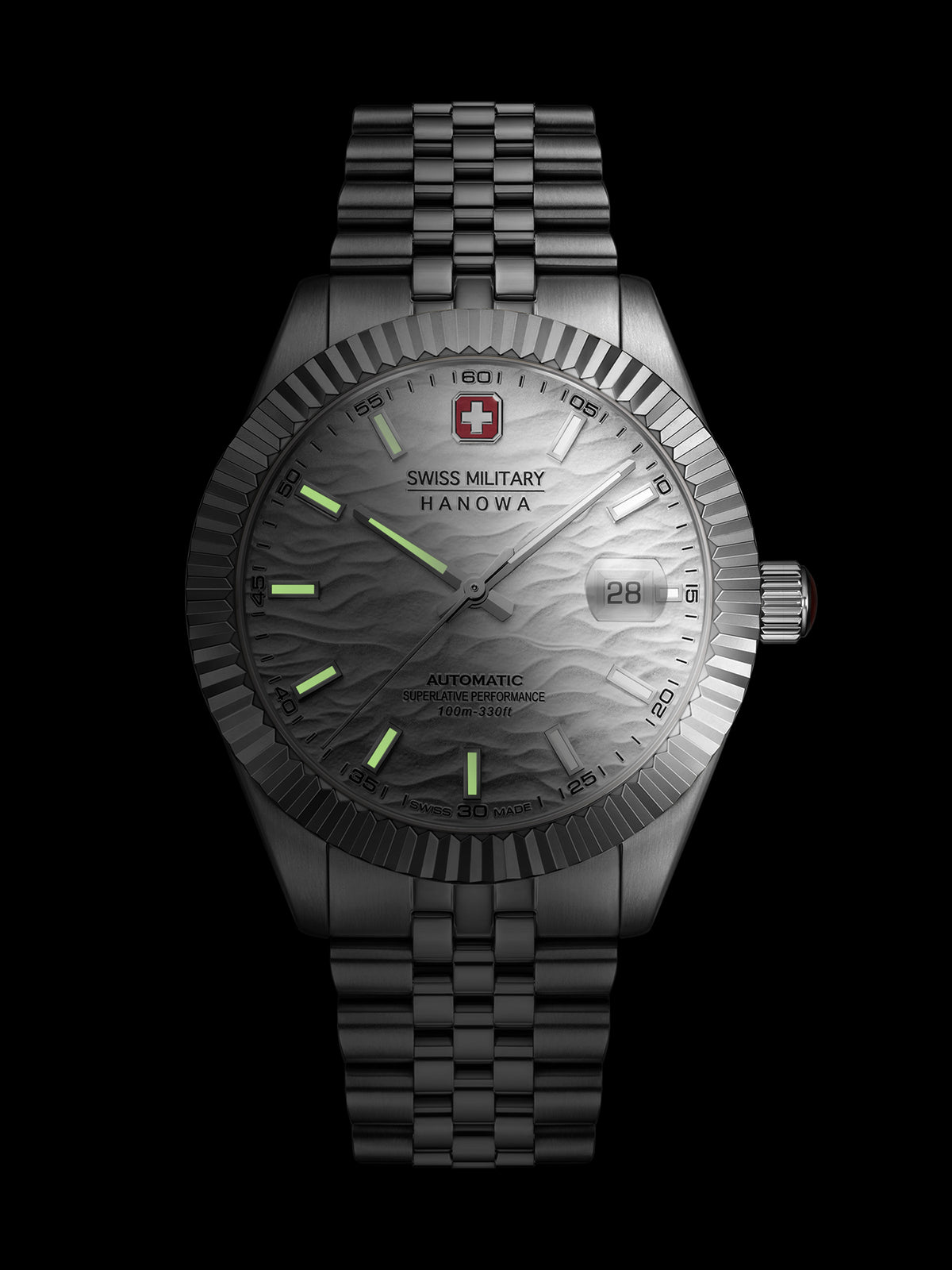 Swiss Military Hanowa SMWGL0005402 MASTER DILIGENTER - Swiss Made Round Silver Automatic - Watch for men