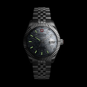 Swiss Military Hanowa Master Diligenter Ice Blue Round Dial Automatic Swiss Made Watch For Mens-SMWGL0005405