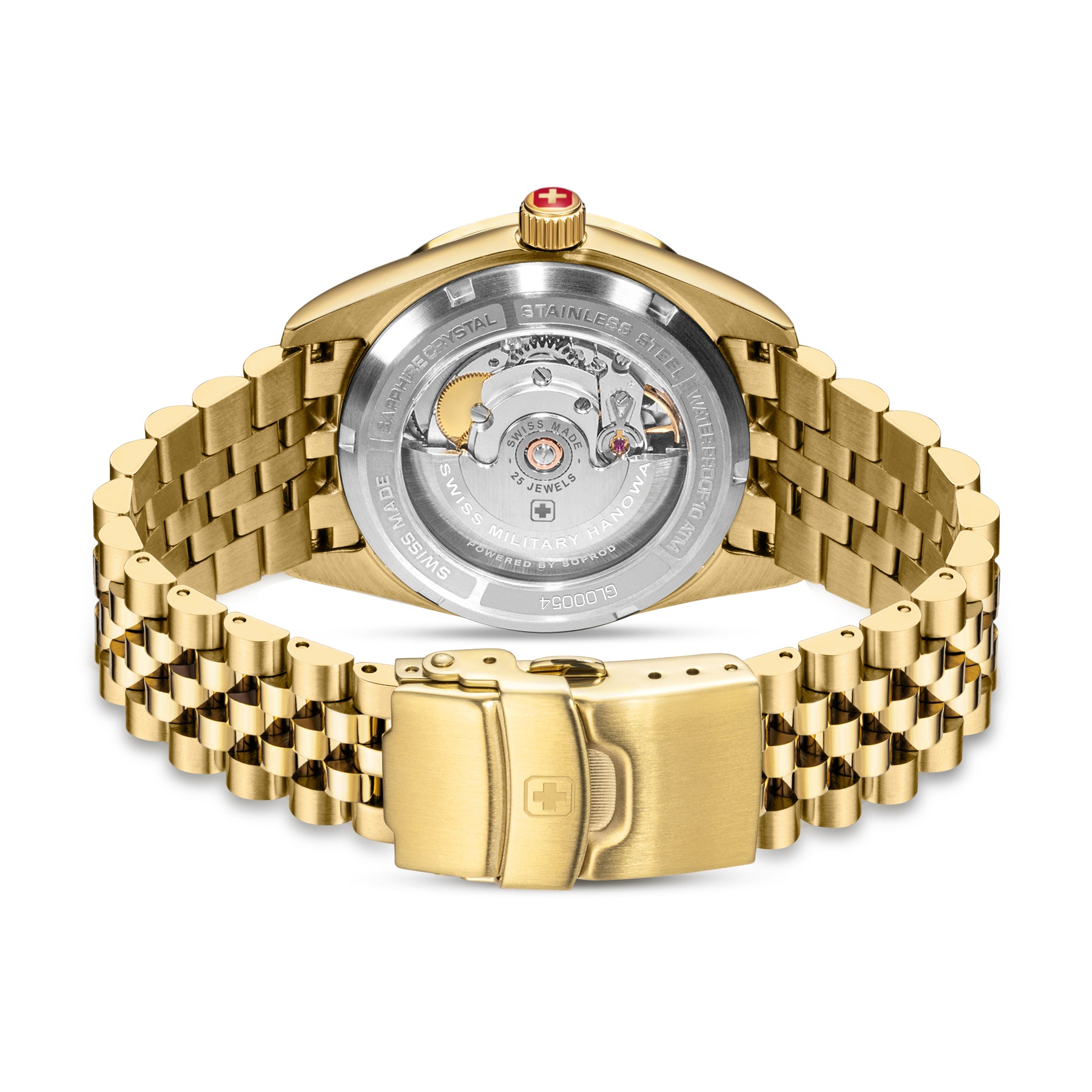 Swiss Military Hanowa Master Diligenter Green Round Dial Automatic Swiss Made Watch For Mens-SMWGL0005412