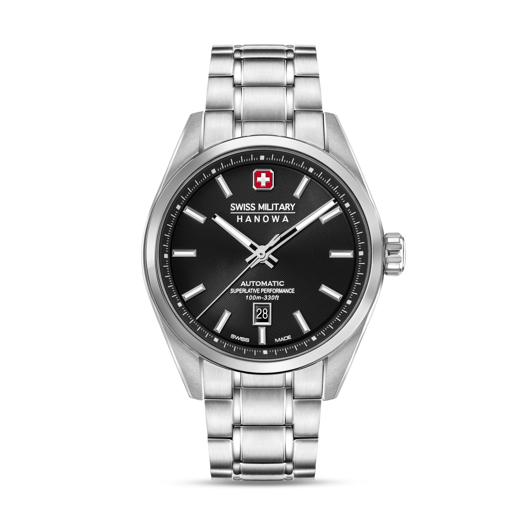 Swiss Military Hanowa SMWGL0006201 MAJESTIC PIONEER - swiss made Round Black Automatic - Watch for men