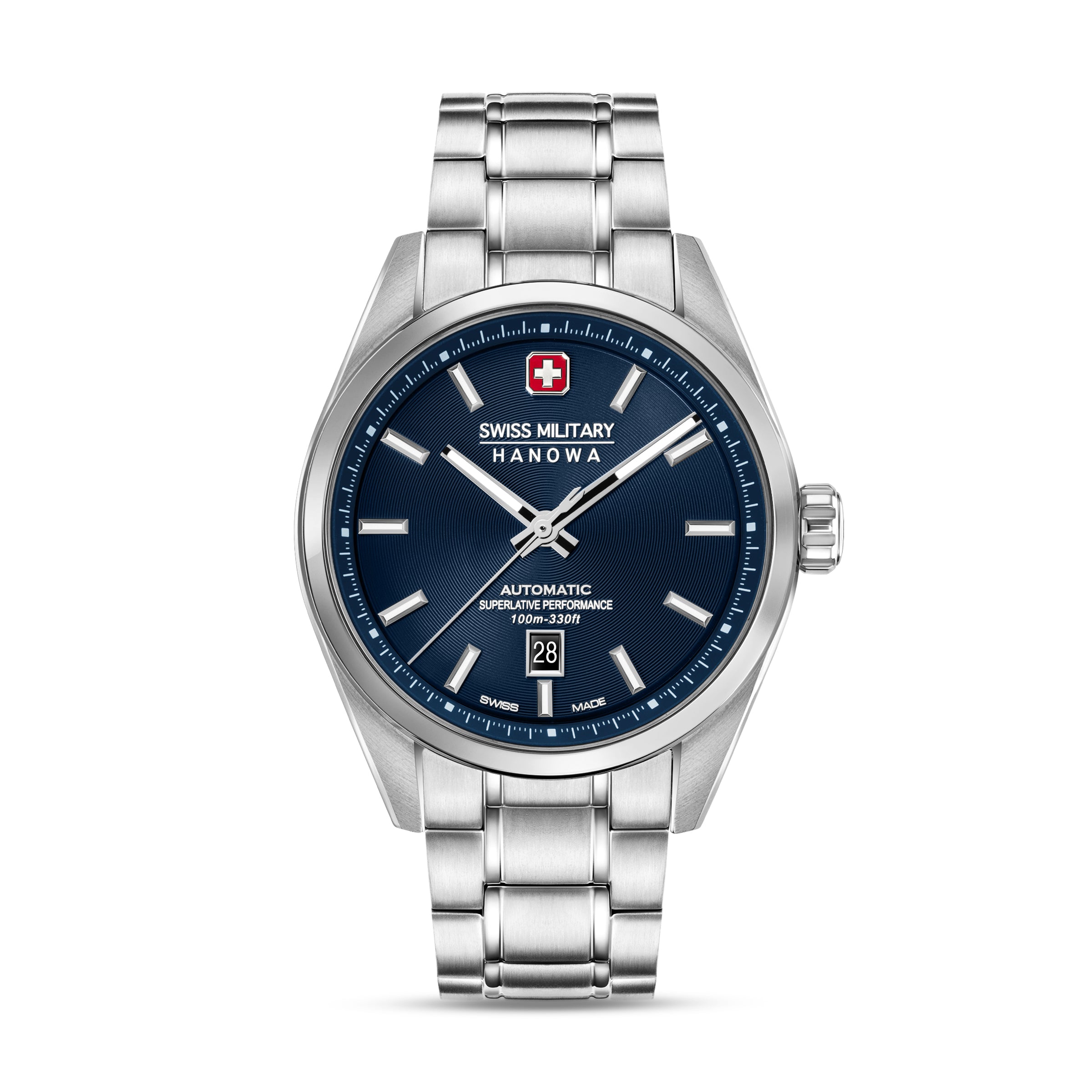 Swiss Military Hanowa SMWGL0006202 MAJESTIC PIONEER - swiss made Round Blue Automatic - Watch for men
