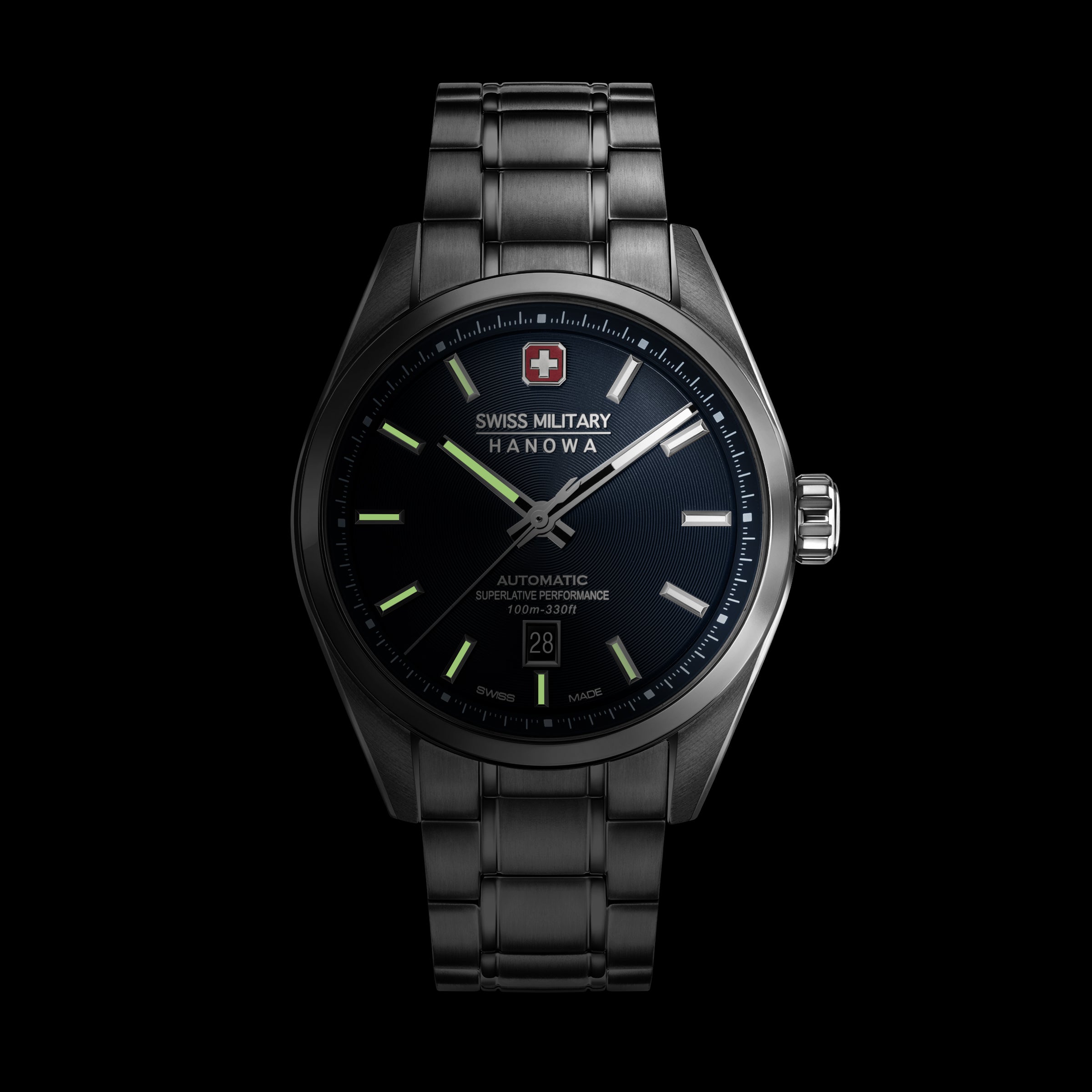 Swiss Military Hanowa SMWGL0006202 MAJESTIC PIONEER - swiss made Round Blue Automatic - Watch for men