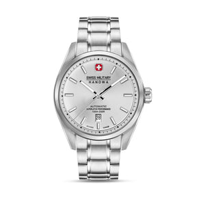 Swiss Military Hanowa SMWGL0006203 MAJESTIC PIONEER - swiss made Round Silver Automatic - Watch for men