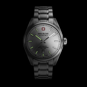 Swiss Military Hanowa SMWGL0006203 MAJESTIC PIONEER - swiss made Round Silver Automatic - Watch for men