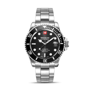Swiss Military Hanowa SMWGL0006301 SEALORD - Swiss Made Round Black Automatic - Watch for men