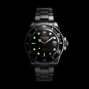 Swiss Military Hanowa SMWGL0006301 SEALORD - Swiss Made Round Black Automatic - Watch for men