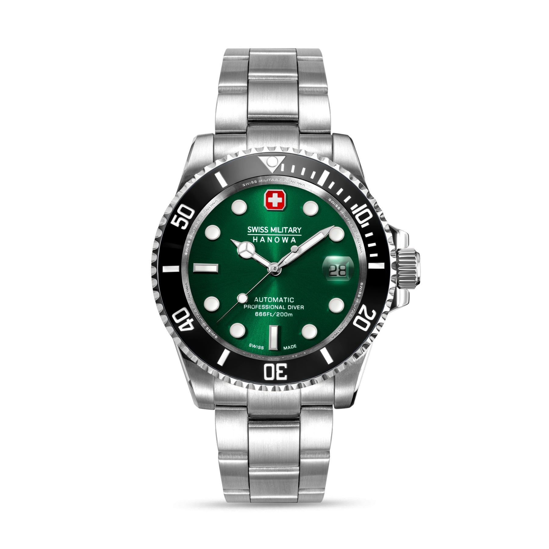 Swiss Military Hanowa SMWGL0006302 SEALORD - Swiss Made Round Green Automatic - Watch for men