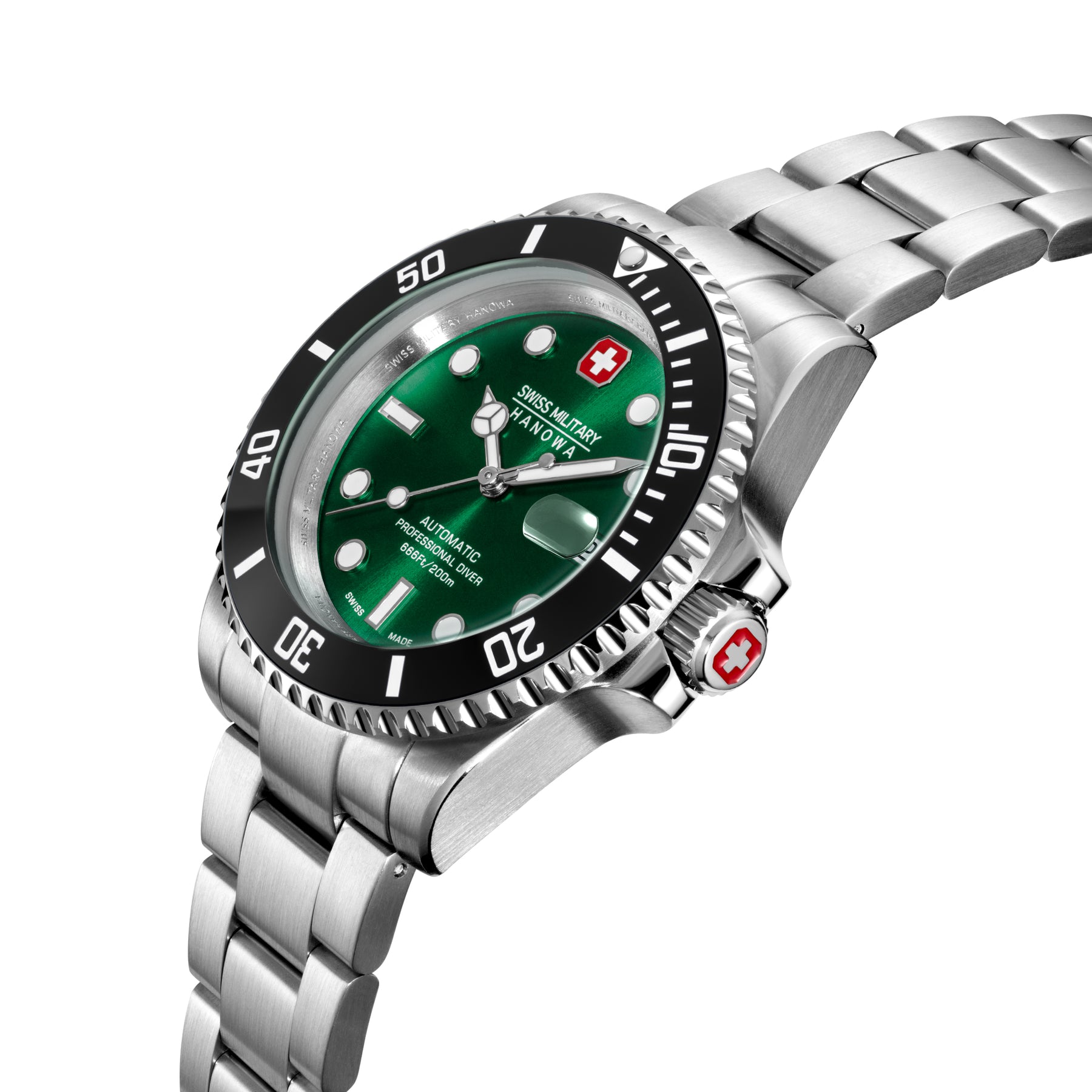 Swiss Military Hanowa SMWGL0006302 SEALORD - Swiss Made Round Green Automatic - Watch for men