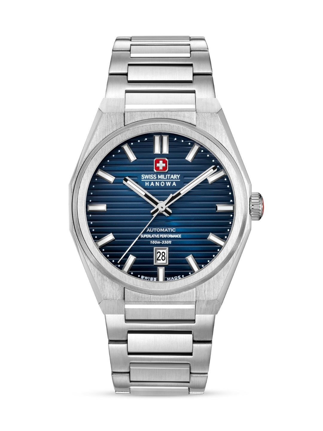 Swiss Military Hanowa AVALANCHE Blue Round Dial Automatic Swiss Made Watch For Mens-SMWGL0006901