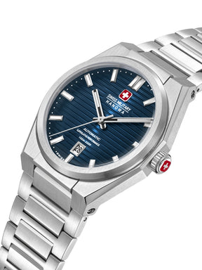 Swiss Military Hanowa AVALANCHE Blue Round Dial Automatic Swiss Made Watch For Mens-SMWGL0006901