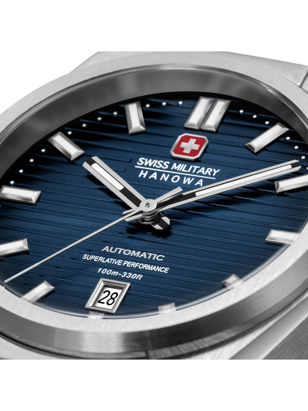 Swiss Military Hanowa AVALANCHE Blue Round Dial Automatic Swiss Made Watch For Mens-SMWGL0006901