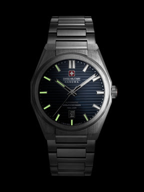 Swiss Military Hanowa AVALANCHE Blue Round Dial Automatic Swiss Made Watch For Mens-SMWGL0006901