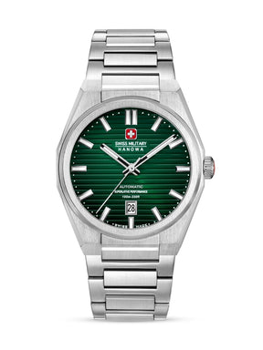 Swiss Military Hanowa AVALANCHE Green Round Dial Automatic Swiss Made Watch For Mens-SMWGL0006902