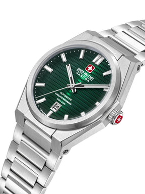 Swiss Military Hanowa AVALANCHE Green Round Dial Automatic Swiss Made Watch For Mens-SMWGL0006902