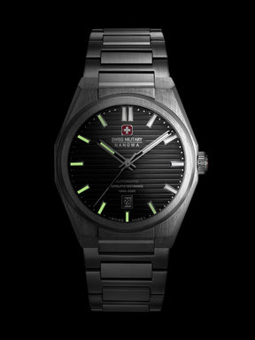 Swiss Military Hanowa AVALANCHE Cool Grey Round Dial Automatic Swiss Made Watch For Mens-SMWGL0006903