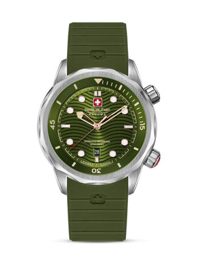Swiss Military Hanowa BREAKWATER Green Round Dial Analogue Swiss Made Watch For Mens-SMWGN0006402