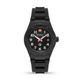 Swiss Military Hanowa SONORAN Quartz Movement SMWGN2101930 Black Dial Silicon Strap Men's Watch