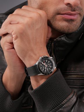 Swiss Military Hanowa SMWGO0003401  - Swiss Made Round Black Chronograph - Watch for men