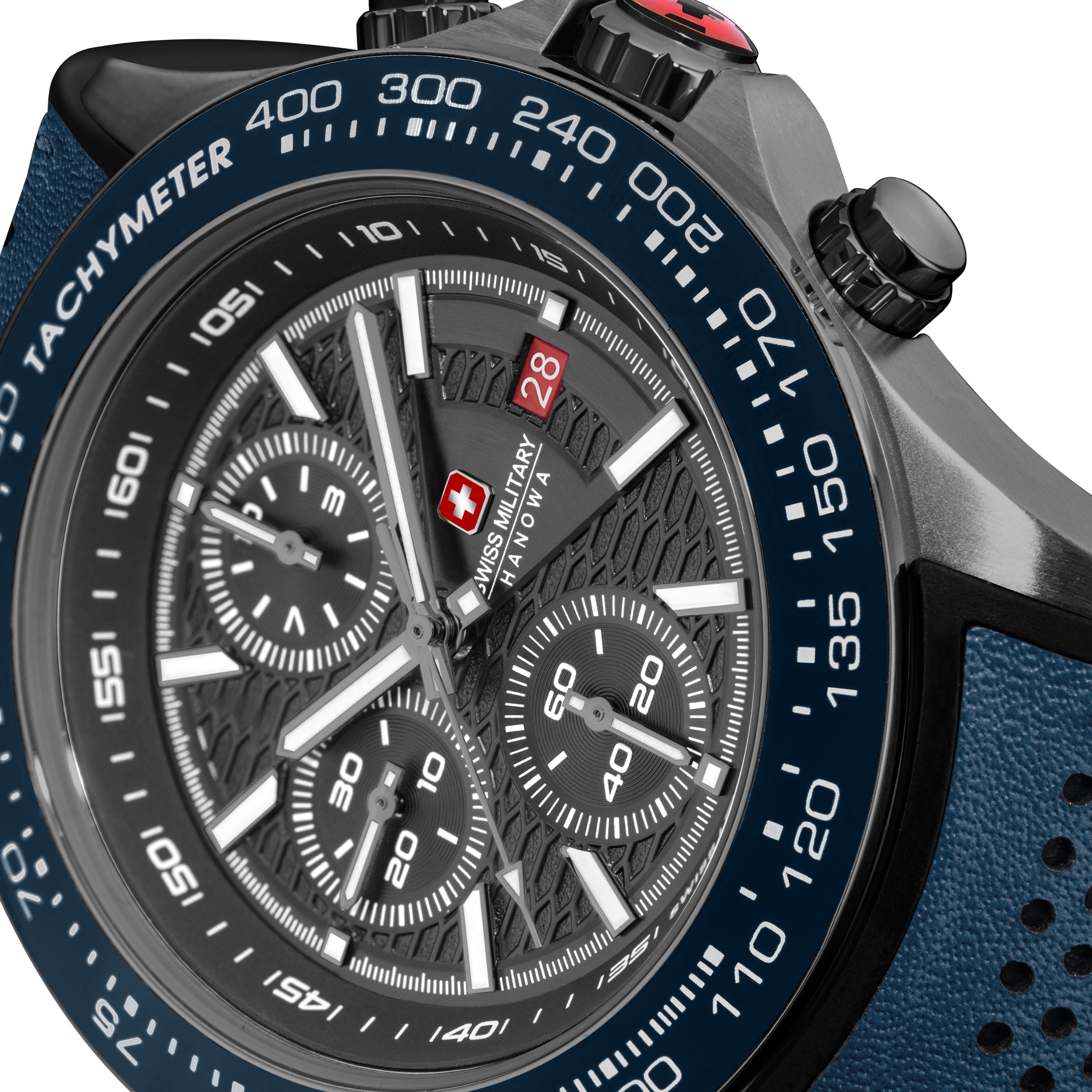 Swiss Military Hanowa SMWGO0003440  - Swiss Made Round Grey Chronograph - Watch for men