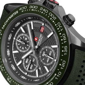 Swiss Military Hanowa SMWGO0003441  - Swiss Made Round Olive Chronograph - Watch for men