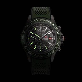 Swiss Military Hanowa SMWGO0003441  - Swiss Made Round Olive Chronograph - Watch for men