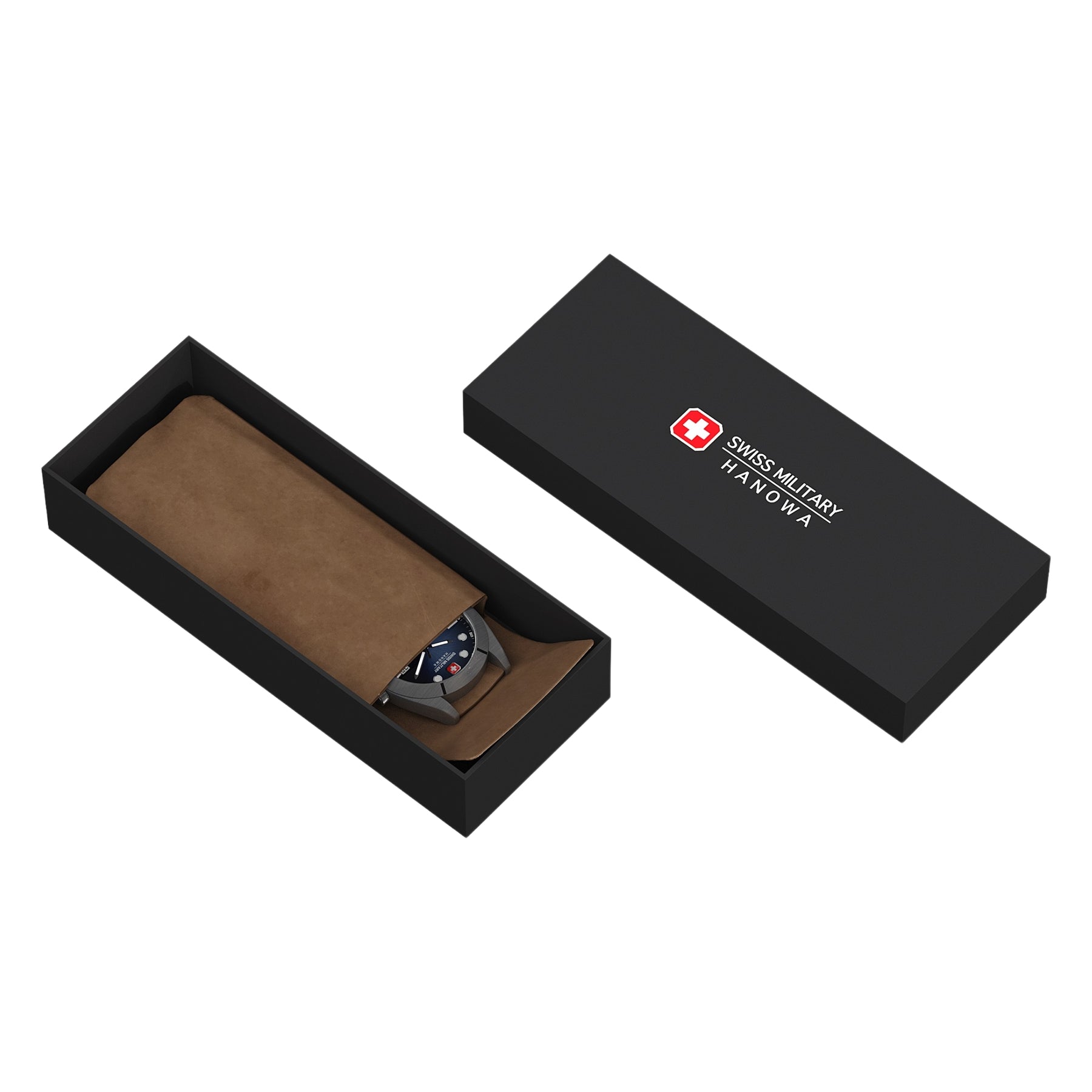 Swiss Military Hanowa SMWGG0003941 DEFENDER - swiss made Round Black watch for men