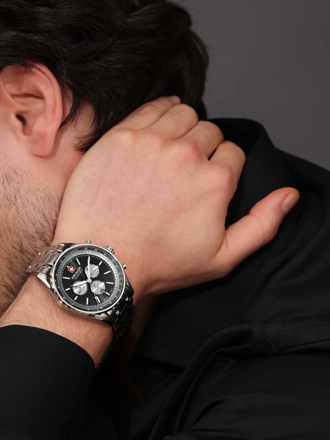 Swiss Military Hanowa SMWGI0000309 AFTERBURN CHRONO - swiss made Round Black Chronograph - Watch for men