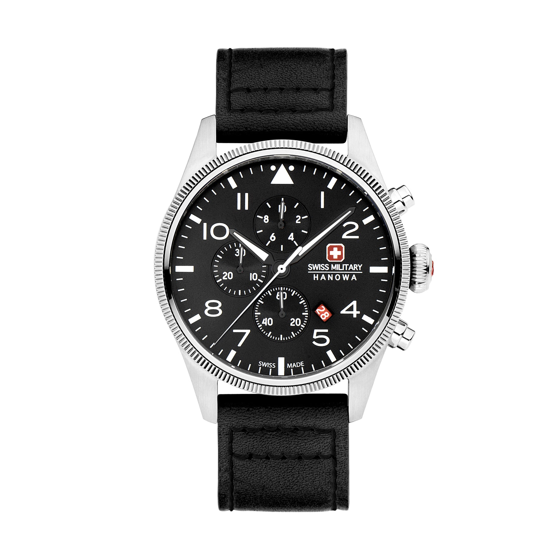 Swiss Military Hanowa Thunderbolt Black Dial Chronograph Watch for Men - SMWGC0000401