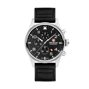 Swiss Military Hanowa Thunderbolt Black Dial Chronograph Watch for Men - SMWGC0000401