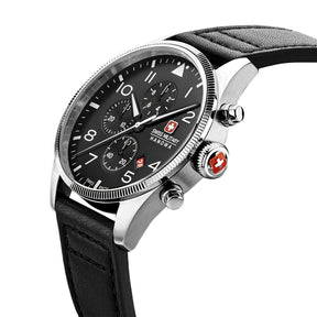 Swiss Military Hanowa Thunderbolt Black Dial Chronograph Watch for Men - SMWGC0000401