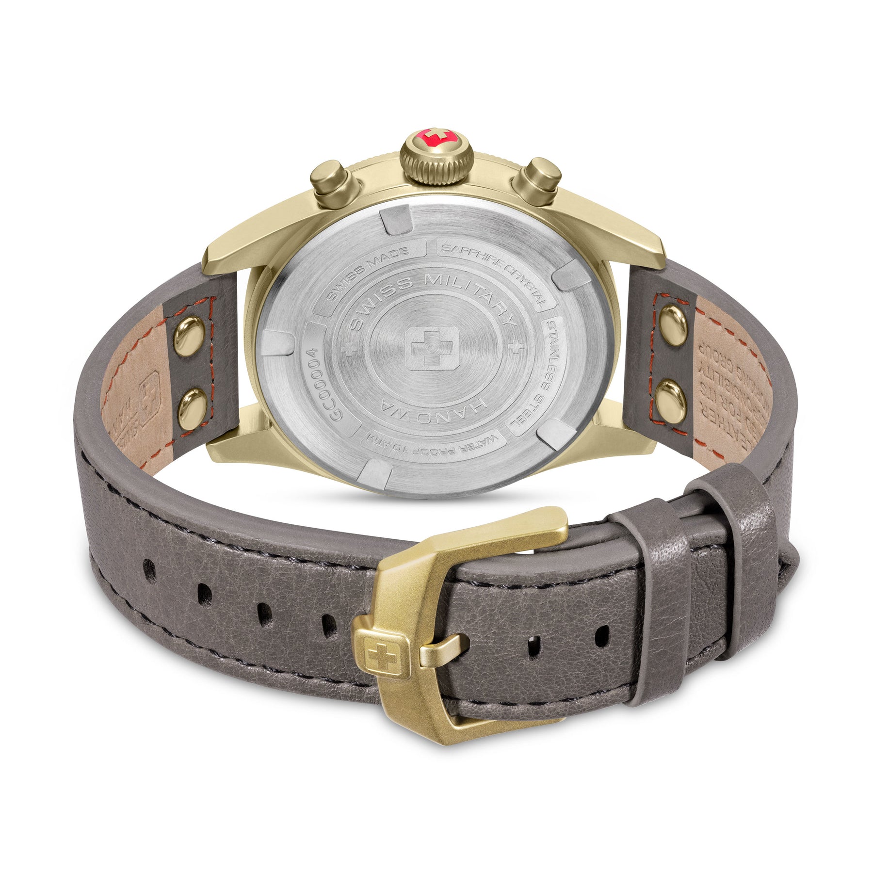 SWISS MILITARY HANOWA THUNDERBOLT CHRONOGRAPH GREY ROUND DIAL ANALOG WATCH FOR Men's SMWGC0000410