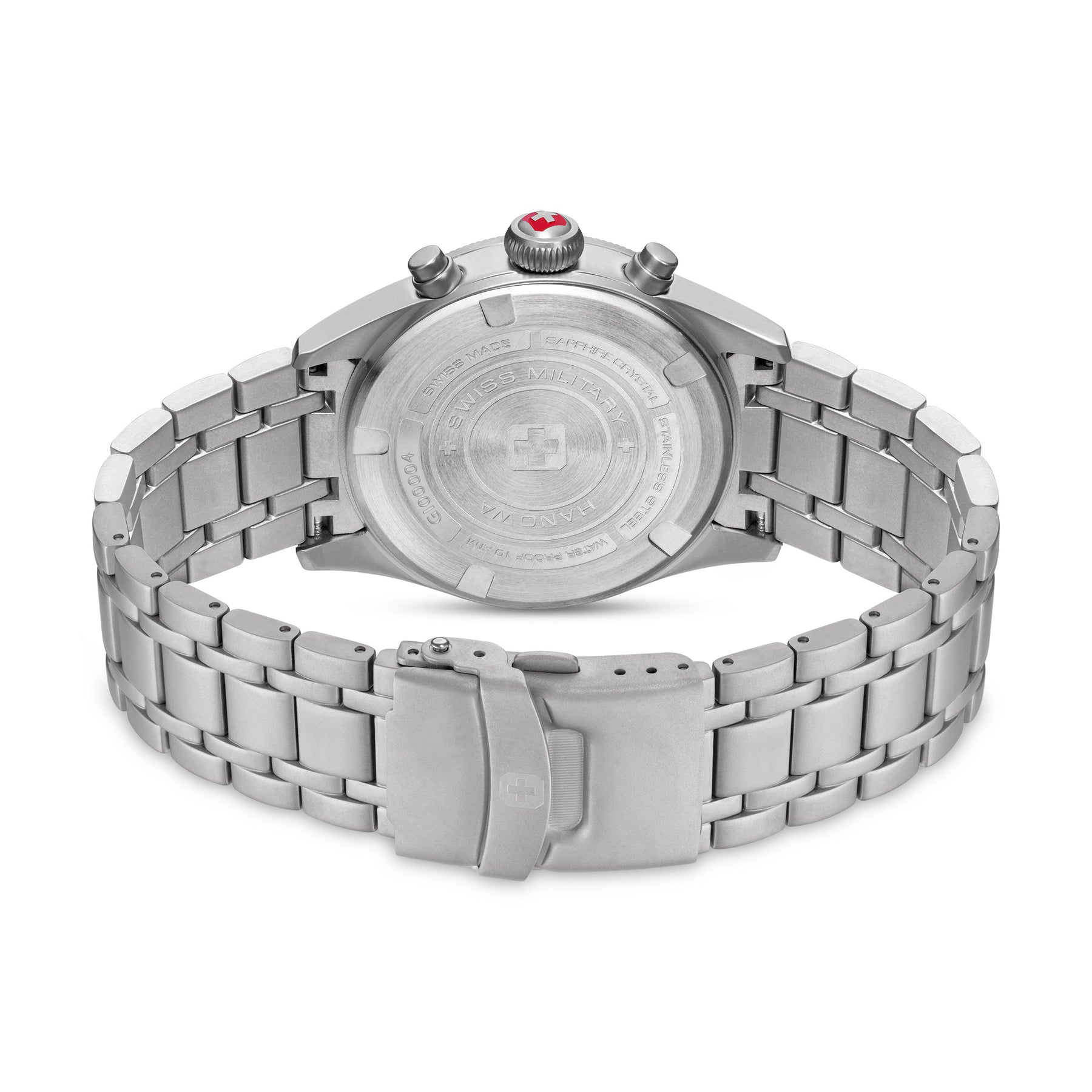 SWISS MILITARY HANOWA THUNDERBOLT CHRONO BLACK ROUND DIAL ANALOG WATCH FOR Men's SMWGI0000405