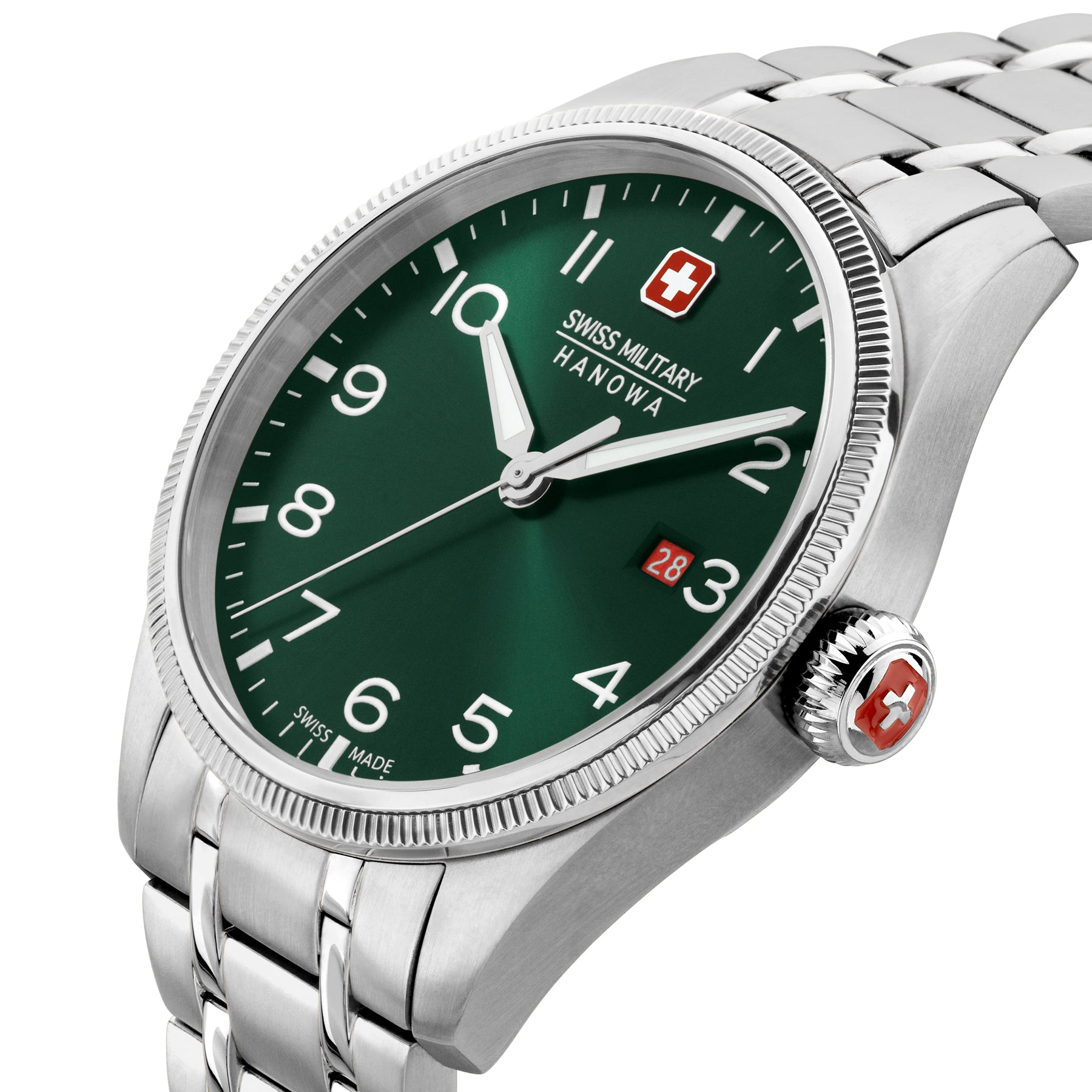 Swiss Military Hanowa Thunderbolt Green Dial Watch for Men - SMWGH0000803