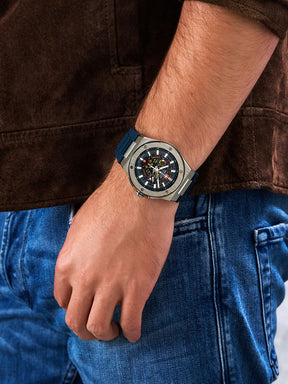 Swiss Military Hanowa SMWGO0000902 - Mission Xfor-02 Swiss Made Blue Watch For Men