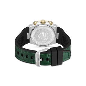 Ducati Chronograph Quartz Watch With Green Leather Strap